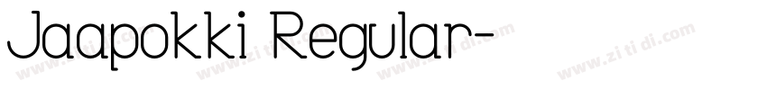Jaapokki Regular字体转换